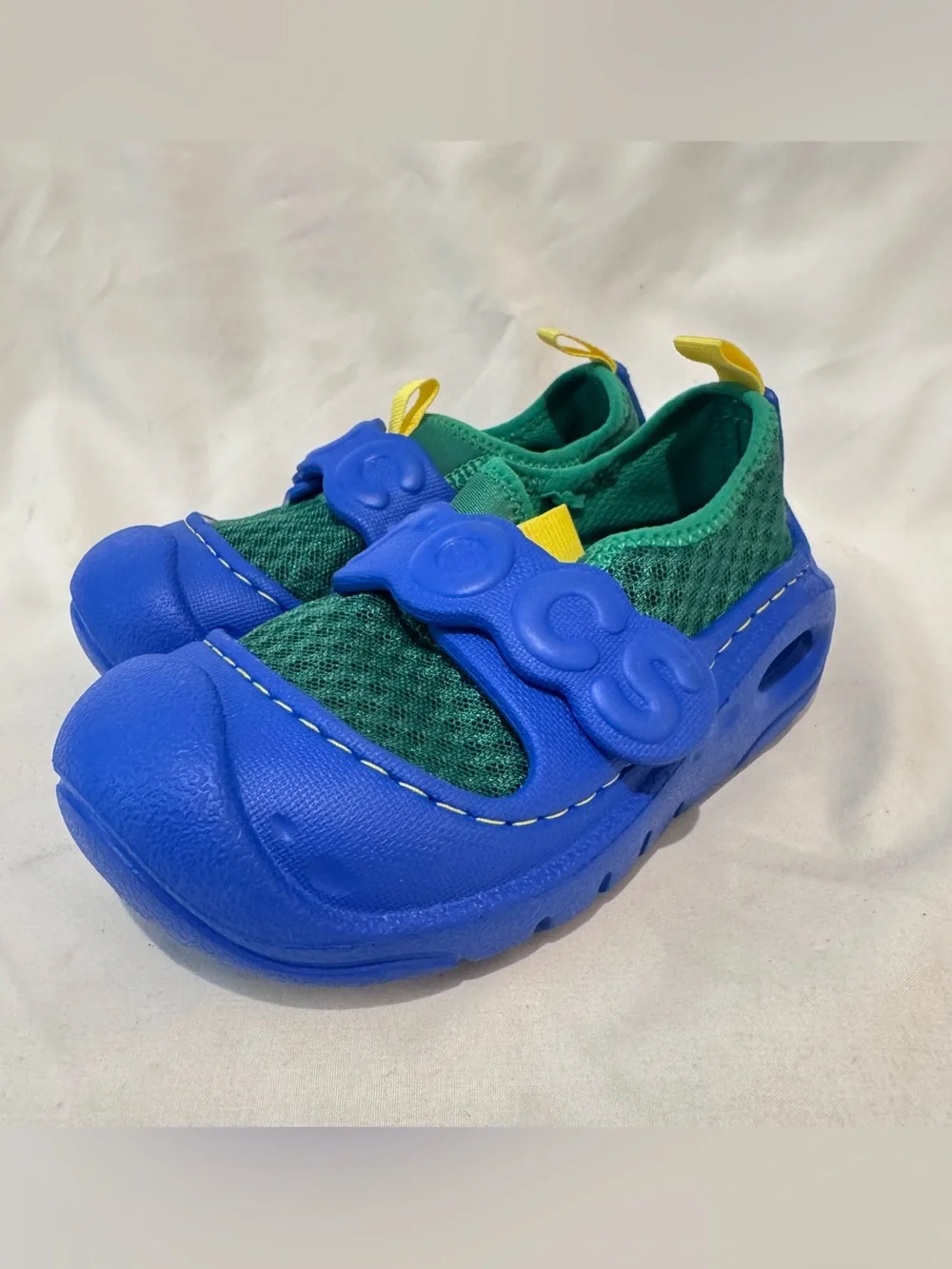 Crocs Kids Swiftwater Splash Little Kid Size C8 Green Ivy & Blue Waterproof Boys